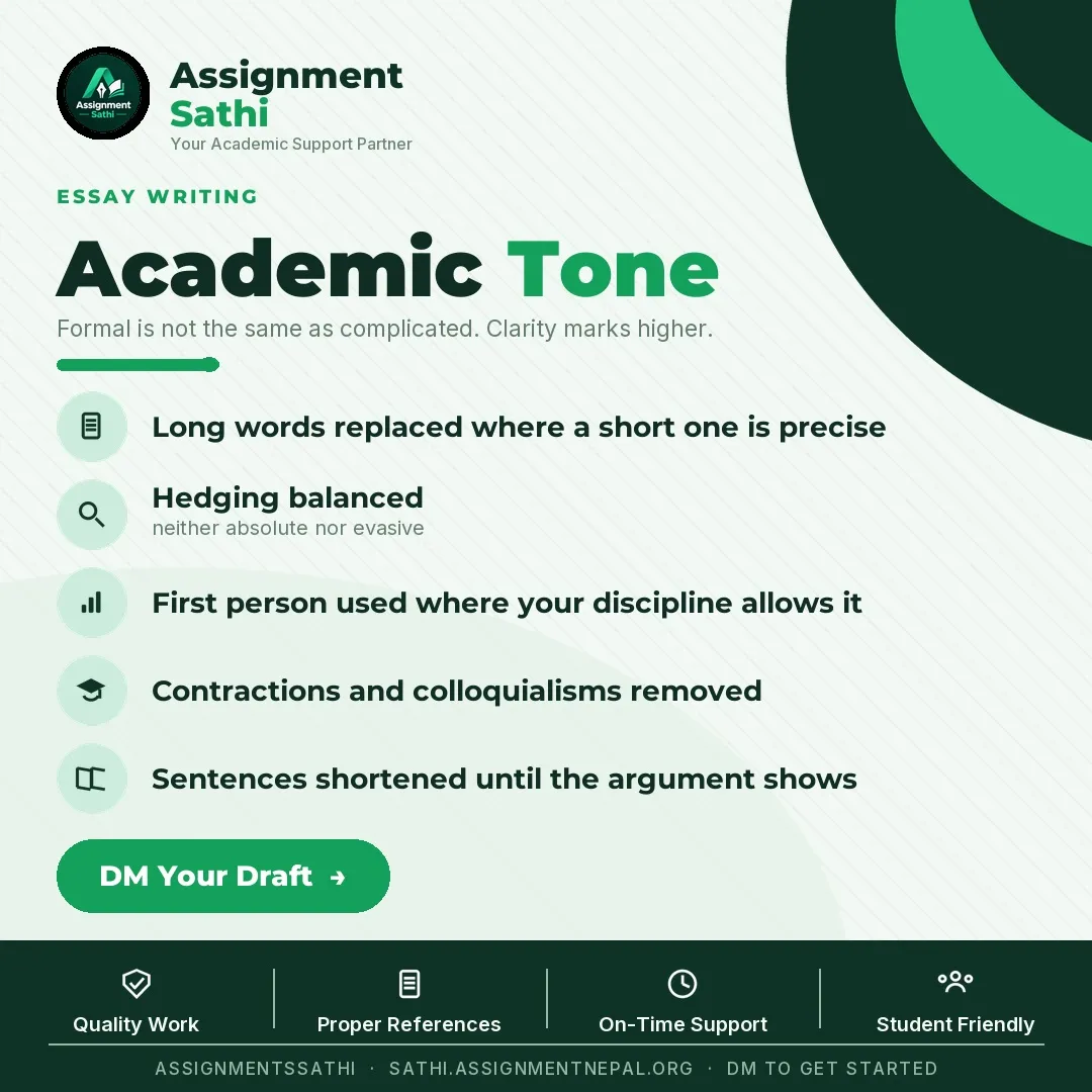 Academic Tone poster