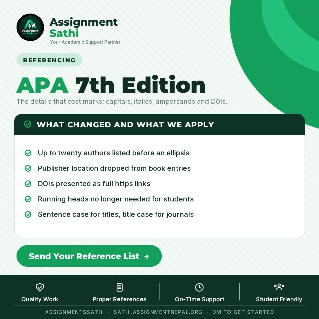 APA 7th Edition poster