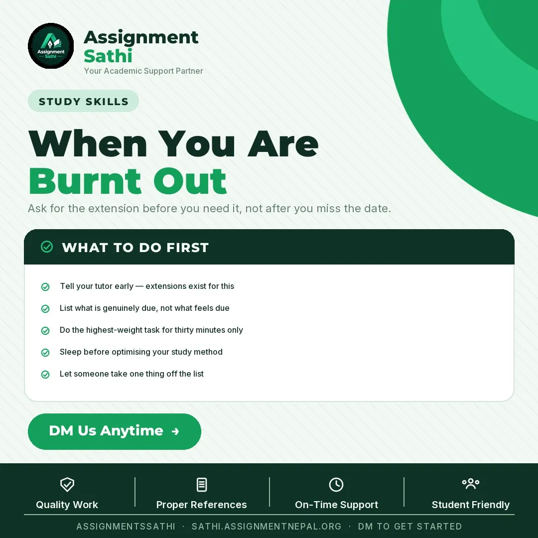 When You Are Burnt Out poster