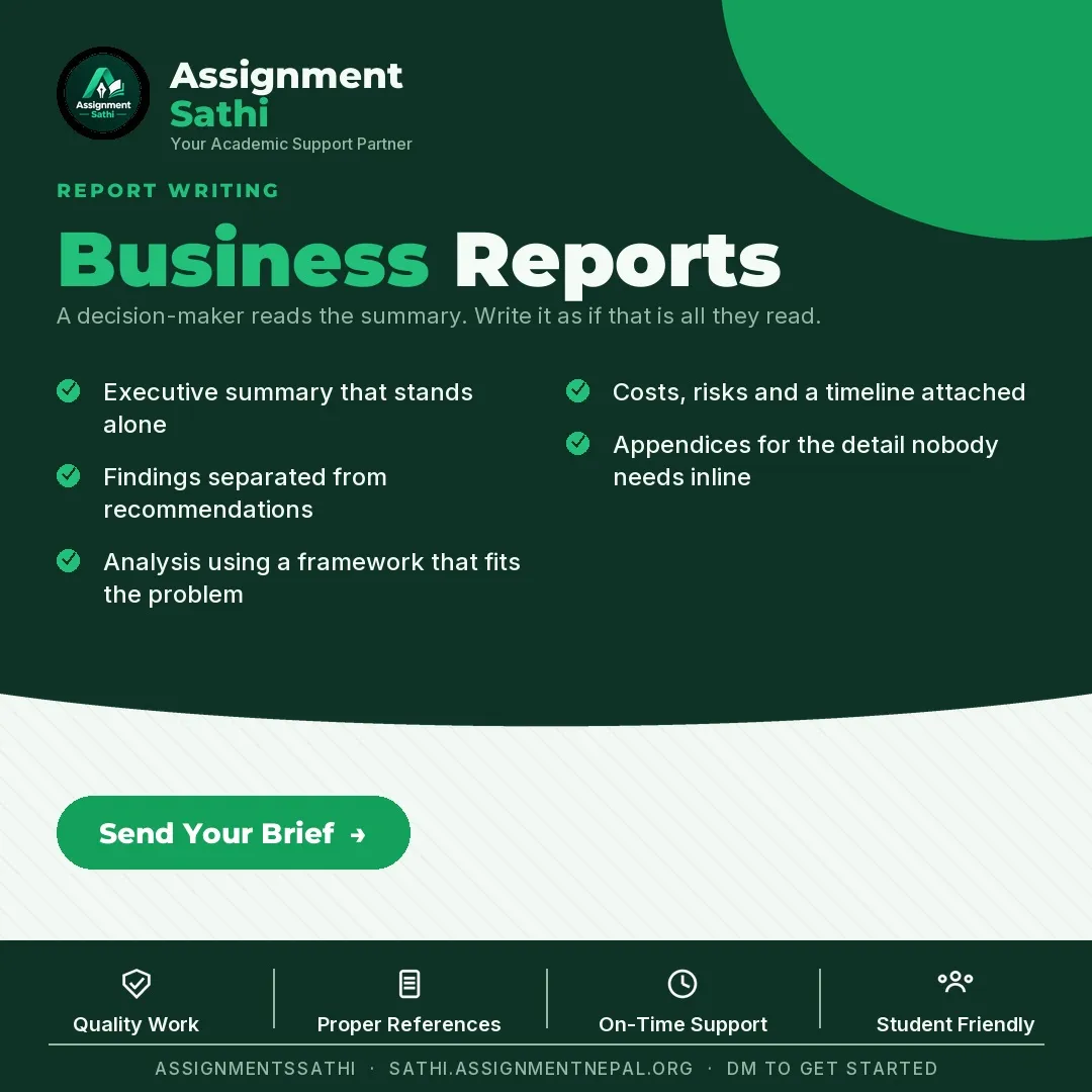 Business Reports poster