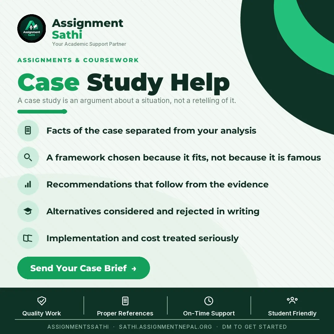 Case Study Help poster