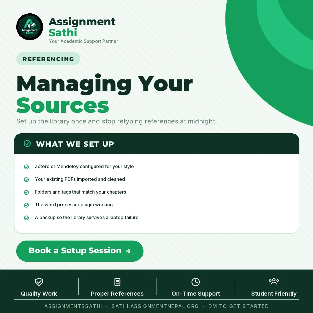 Managing Your Sources poster