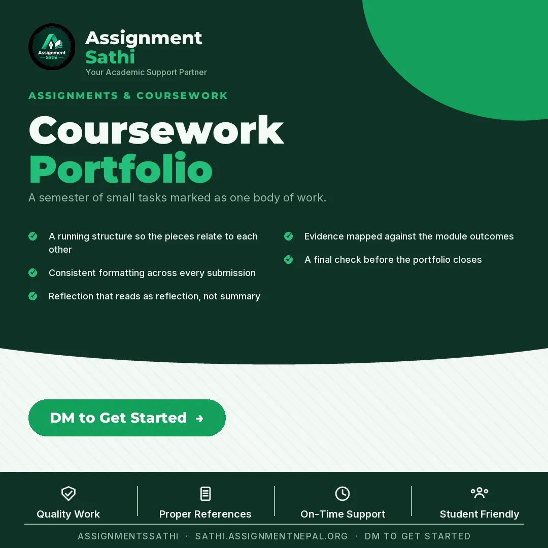 Coursework Portfolio poster