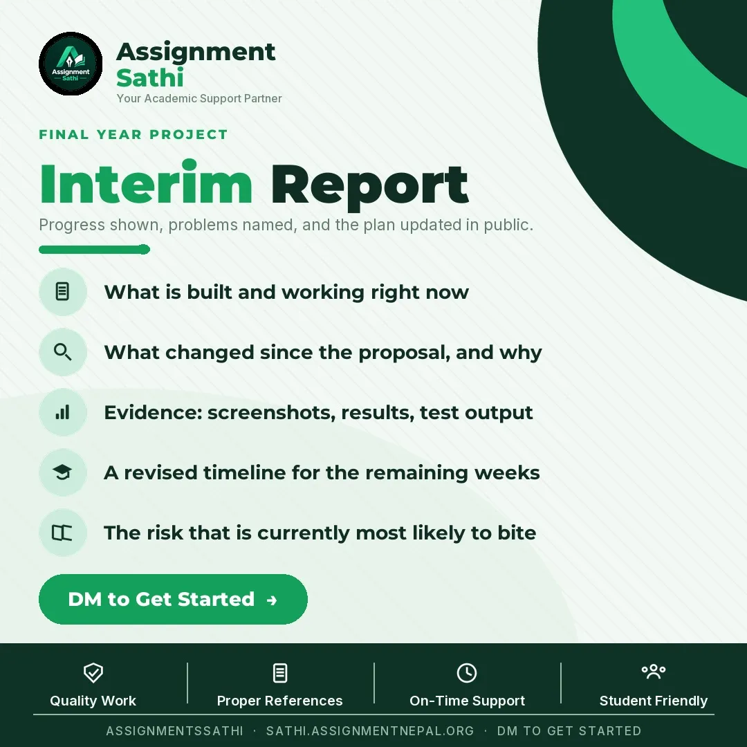 Interim Report poster