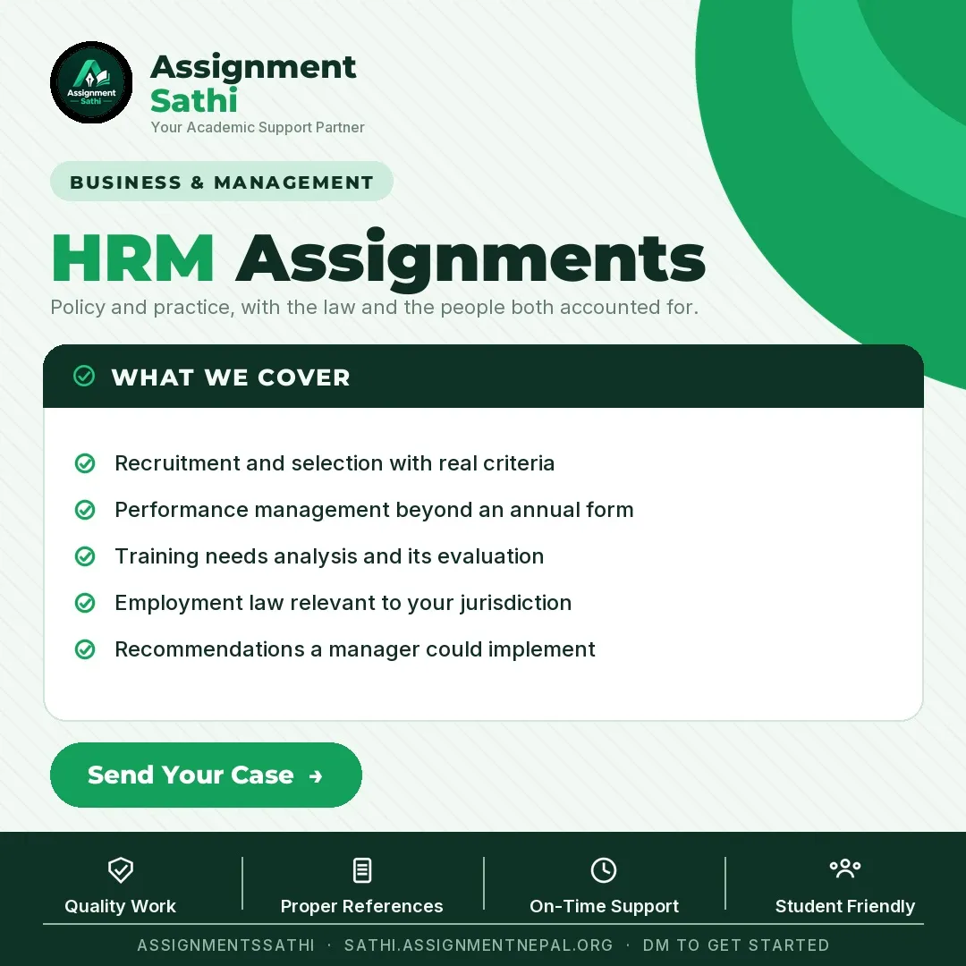 HRM Assignments poster