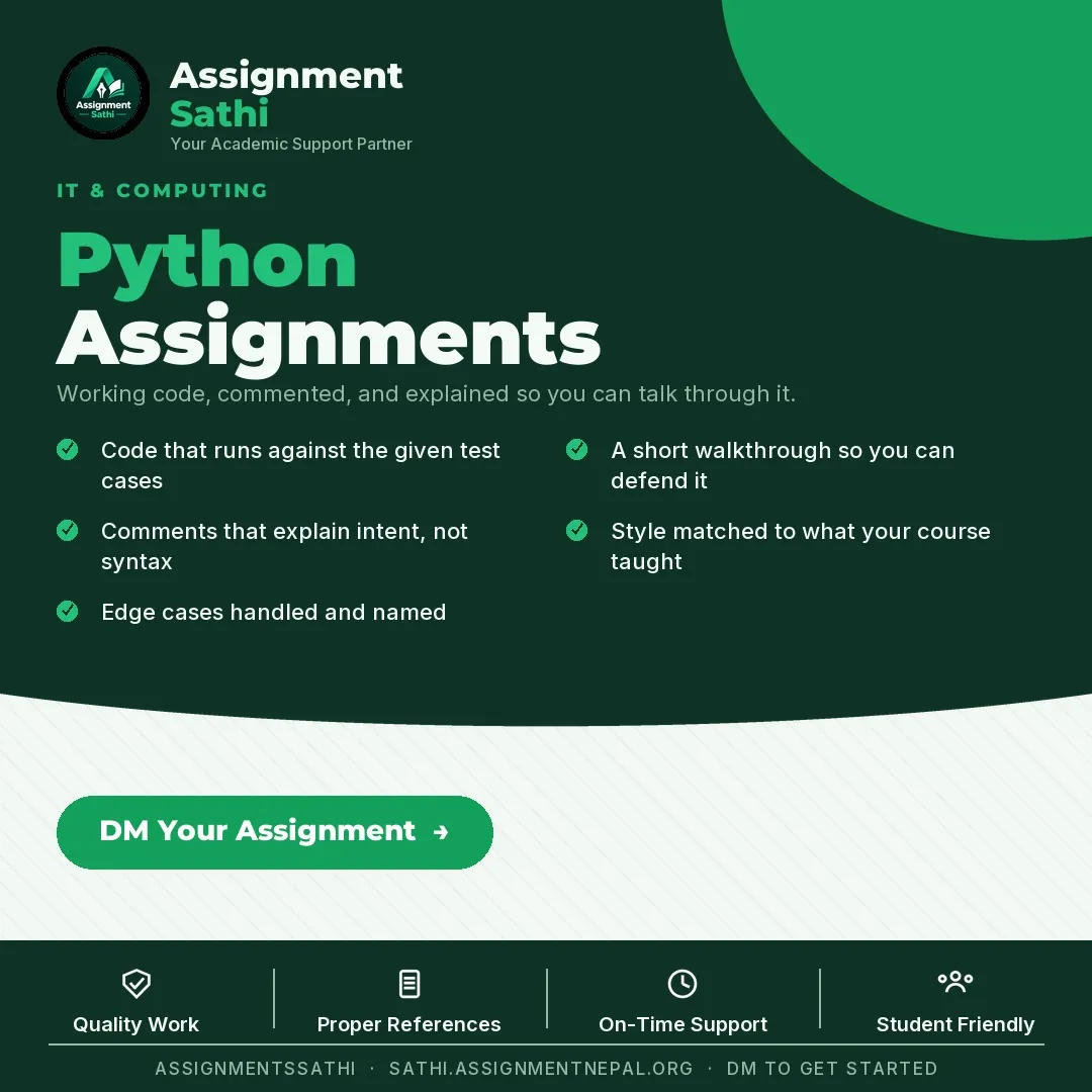 Python Assignments poster