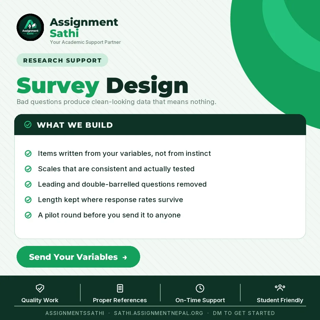 Survey Design poster