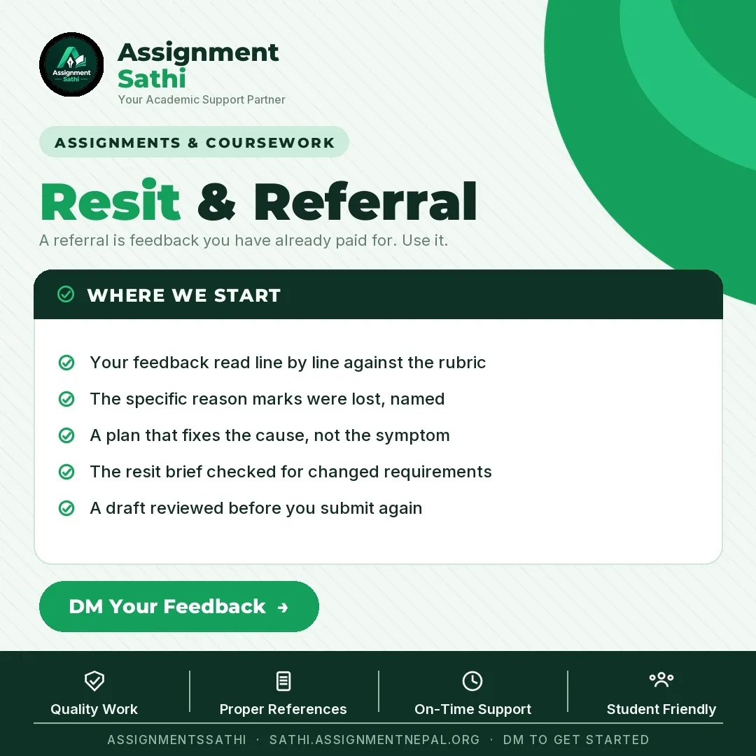 Resit & Referral poster